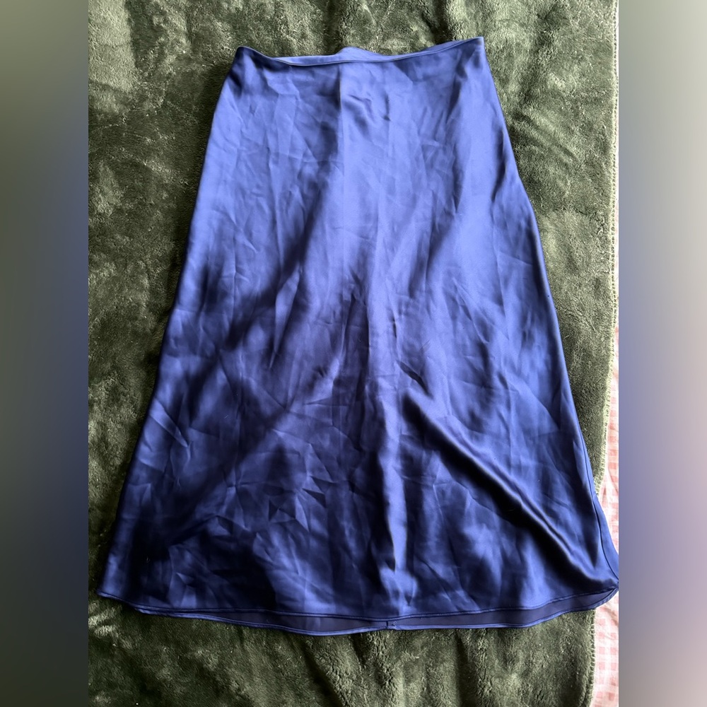 Club Monaco Deep Blue A-Line Maxi Skirt